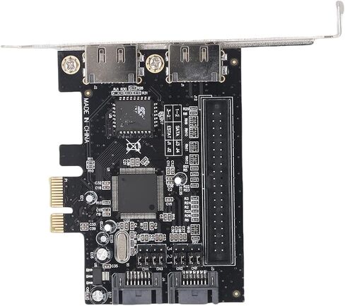 Pomya 2-Port PCIe لبطاقة التحكم مع ESATA - محول 3 جيجابت في الثانية لمحركات الأقراص الصلبة ATAIDE، التوصيل والتشغيل لـ، in Kuwait