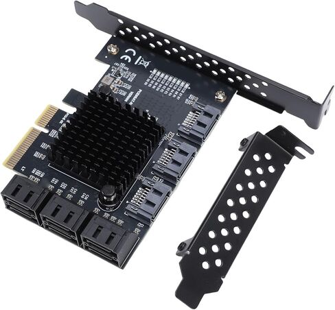 بطاقة توسيع Pomya PCIe 4X إلى 9 منافذ 3.0، بطاقة محول PCIe GEN3 بسرعة 6 جيجابت في الثانية مع خاصية التبديل السريع، تدعم 10/11 ومحركات الأقراص فقط in Kuwait