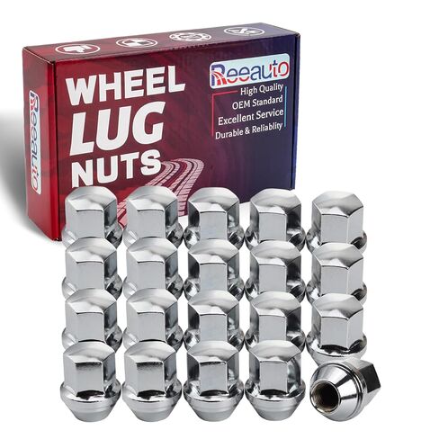 14x1.5 Replacement for 2015-2020 Mustang Edge MKX MKZ Aviator, 20 PCS One-Piece Chrome OEM Factory Style Lug Nuts for Stock Wheels in Saudi Arabia
