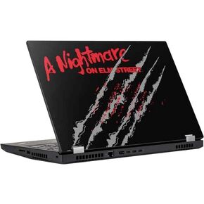 ملصق Skinit للكمبيوتر المحمول متوافق مع Lenovo ThinkPad P15s Gen 2 - تصميم Warner Bros Freddy Krueger Slash المرخص رسميًا in Kuwait