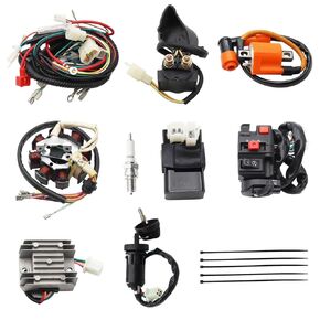Full Electric Wiring Harness Wire Loom CDI Coil 8 Pole Stator Assembly For ATV Quad Bike Buggy Go Kart 150cc 200cc 250cc 300cc in Kuwait