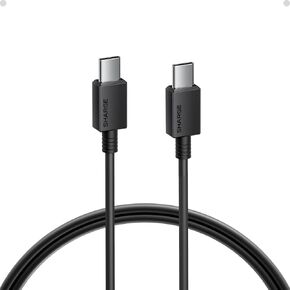 sharge USB C to USB C Cable, 60W Fast Charging Cord, Ultra-Durable Fast Charging for iPhone 17 Series, MacBook, Galaxy S24 in Saudi Arabia