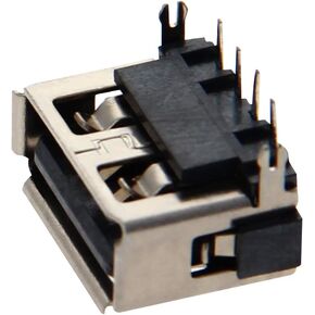 5 قطعة USB-A أنثى المقبس وصلة مرفاع 4 دبوس عودة إدراج 90 درجة كرة لولبية حافة PCB موصل ، إصلاح استبدال محول ، WuJuntool in Kuwait