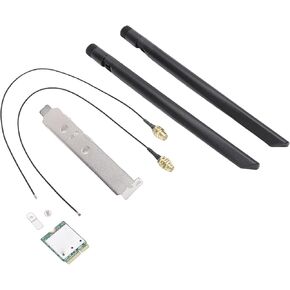 Wi Fi 7 Wireless Card, QCNCM865 M.2 Module with 2x2 External Antennas, 5.8Gbps Speed, 320MHz Channel, 4K QAM, 3 Band 2.4GHz 5GHz 6GHz, for Laptops with M. Slot in Kuwait