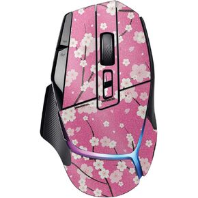 MightySkins Glossy Glitter Skin Compatible with Logitech G502 X Plus - Sakura Pink | Protective, Durable High-Gloss Glitter Finish | Easy to Apply, Remove, and Change Styles | Made in The USA in Kuwait
