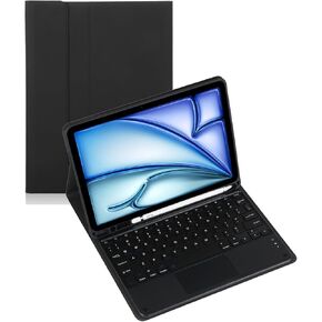 Keyboard Case for Samsung Galaxy Tab Active 5 Pro 10.1 inch Model: SM-X350 / SM-X356B Removable Bluetooth Keyboard Covor Built-in Pen Holder (Black Case,Backlit touchpad) in Kuwait