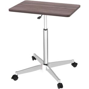 Standing Desk with Wheels Adjustable Height Rolling Desk Folding Mobile Laptop Desk, Ergonomic Stand Up Desk, for Home Office, in Saudi Arabia
