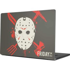 Skinit Decal Laptop Skin Compatible with MacBook Pro 16in (2021) - Officially Licensed Warner Bros Jason Voorhees Mask Design in Kuwait