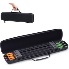 Hollowfly 23 Inch Hard Crossbow Case Holds 6 Bolts, Semi-rigid Arrow Storage Case with Notched Foam Holders & Heavy Duty Zipper - Deformation-resistant & Impact-protective in Kuwait
