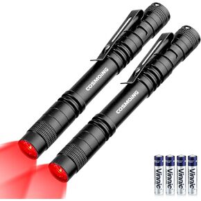 LED Red Flashlight with 2AAA Battery in Saudi Arabia
