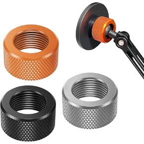 3Pcs 17mm Ball Head Aluminum Nut, Universal Metal Tightening Socket Mounting Nut Replacement for Car Phone Mount, Dashboard Air Vent Holder Wireless Charger Stand Bracket Accessories in Kuwait