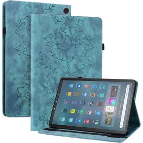حافظة لجهاز Amazon Fire HD 10 و10 Plus Tablet (الجيل 13/11، إصدار 2023/2021)، غطاء نحيف من جلد البولي يوريثان مع حامل متعدد الزوايا وحامل أقلام، أرجواني in Kuwait