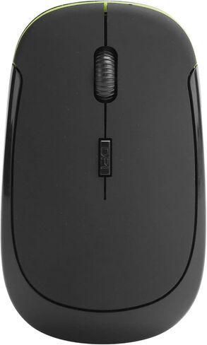 Adjustable 2.4G Wireless Mouse, 1600dpi Optical USB Receiver for Notebook Computer Accessories, Quiet Design, Ergonomic Shape, USB Mouse (Black) in Kuwait