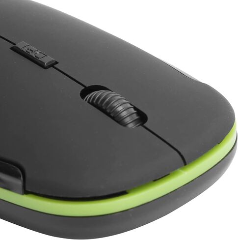 Adjustable 2.4G Wireless Mouse, 1600dpi Optical USB Receiver for Notebook Computer Accessories, Quiet Design, Ergonomic Shape, USB Mouse (Black) in Kuwait