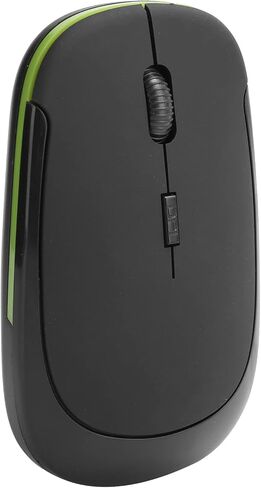 Adjustable 2.4G Wireless Mouse, 1600dpi Optical USB Receiver for Notebook Computer Accessories, Quiet Design, Ergonomic Shape, USB Mouse (Black) in Kuwait
