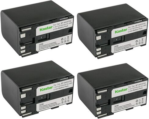 Kastar 4-Pack Battery Replacement for Canon EOS C100 Mark II, EOS C300, EOS C300 PL, EOS C500, EOS C500 PL, ES50, ES55, ES60, ES65, ES75, ES300V, ES410V, ES420V, ES520A, ES4000, ES5000, ES6000 in Kuwait