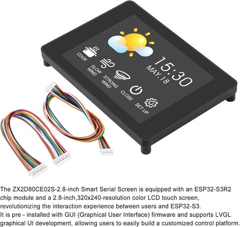وحدة شاشة لمس ESP32-S3 مقاس 2.8 بوصة، شاشة Esp32 S3 مقاس 2.8 بوصة 240 × 320 IPS LCD EPS32 مع شاشة لمس سعوية تعمل بتقنية WiFi وبلوتوث لـ Arduino in Kuwait