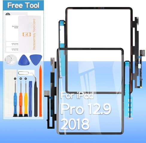 Touch Screen Replacement for iPad Pro 12.9 3rd 2018 A2014, A1895, A1876, A1983 12.9" Front Glass Touch Digitizer with Tools(Not Include LCD) in Kuwait