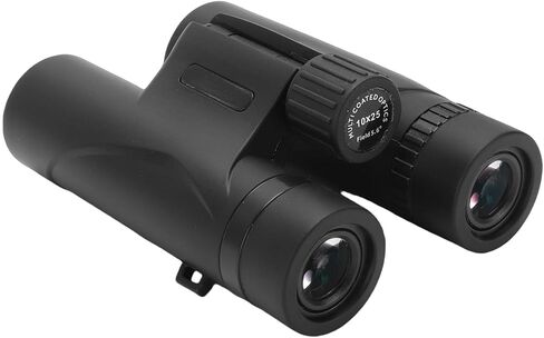 10x25 Binoculars Compact Pocket Binoculars Folding Pocket Portable Up Eyecups BK7 Prism Multi Layer Coated Lenses with 98m of View f in Kuwait