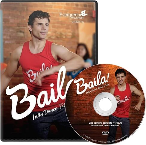 بايلا! قرص DVD الخاص بتمارين الرقص اللاتيني - استمتع بخمس جلسات مبهجة لرقص القلب واللياقة البدنية لمدة 20 دقيقة معدة لأصوات الموسيقى اللاتينية - لا يلزم وجود خبرة في الرقص أو شريك لهذا القرص DVD الخاص بتمارين الرقص in Kuwait