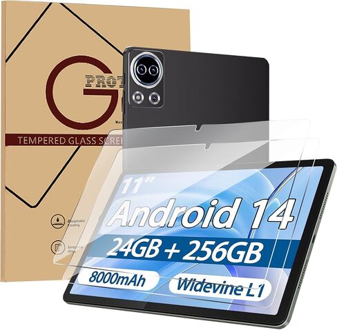 قطعتان من واقي الشاشة لجهاز SKYEGG K15 مقاس 11 بوصة Android 14 اللوحية، مضادة للخدش 9H صلابة اللمس الحساسة 2.5D حواف مستديرة خالية من الفقاعات وسهلة التركيب in Kuwait