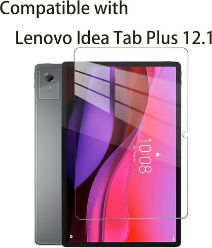 عبوتان من واقيات الشاشة من الزجاج المقوى المتوافقة مع Lenovo Idea Tab Plus 12.1 بوصة / Lenovo Tab K12 (2025)، مضادة للخدش، خالية من الفقاعات، صلابة 9H in Kuwait