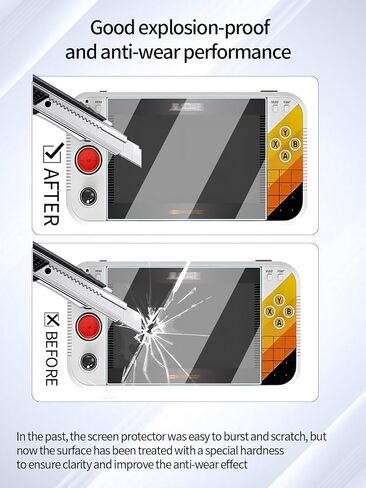 واقي شاشة لجهاز Atari GameStation Go، غشاء نانو مقاوم للخدش عالي الدقة، شفاف عالي الدقة، خالٍ من الفقاعات مع مجموعة تركيب سهلة، عبوة واحدة. in Kuwait