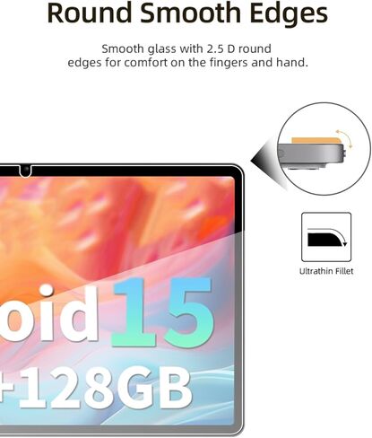 واقي شاشة SHARECLOUD P10_T Android 16 Tablet 10.1 بوصة، طبقة من الزجاج المقسى مضادة للخدش وحساسية لمس عالية، عبوتان in Kuwait