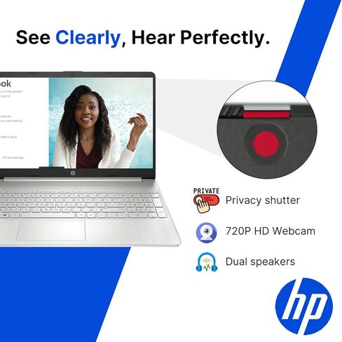 الكمبيوتر المحمول للأعمال HP مقاس 15.6 بوصة بدقة FHD • إصدار 2026 • AMD Ryzen 5 5500U • ذاكرة وصول عشوائي (RAM) سعة 8 جيجابايت • محرك أقراص PCIe SSD بسعة 256 جيجابايت • Copilot AI • Wi-Fi 6 • Windows 11 in Kuwait