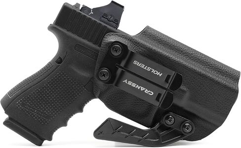 IWB KYDEX Holster Fits Glock 19 19X 44 45(Gen 1 2 3 4 5) / Glock 23 32(Gen 3 4) - Inside Waistband Carry - Adj. Cant - Optic Cut in Kuwait