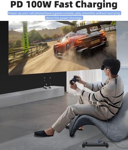 محول Yoidesu HDMI إلى USB C 4K @ 60 هرتز، محول HDMI ثنائي الاتجاه إلى النوع C، محول PD 100W USB C أنثى إلى HDMI ذكر لنظارات Air 2 Pro لنظارات Air 2s XR AR للتبديل in Kuwait