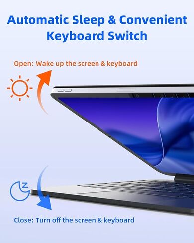 Physical Connection Keyboard Case for iPad Pro 11 inch (4th/3rd/2nd/1st Generation), Smart Detachable Magnetic Keyboard with Multi-Touch Trackpad, Backlit,No Charging Needed, Floating Cantilever Stand in Kuwait