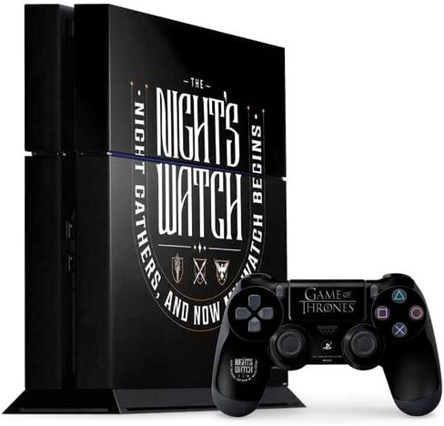 ملصق Skinit المخصص للألعاب متوافق مع وحدة تحكم PS4 وحزمة وحدة التحكم - لعبة العروش المرخصة رسميًا: تصميم House Stark Direwolf in Kuwait