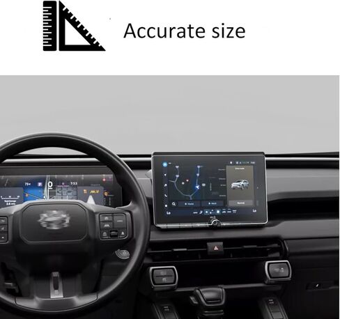 لـ 2026 Toyota RAV4 واقي شاشة التحكم المركزي، زجاج مقسى 10.5 بوصة، صلابة 9H، شفاف عالي الدقة مضاد للخدش، مضاد لبصمات الأصابع، مناسب تمامًا لعرض التنقل in Kuwait