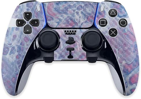 غلاف من ألياف الكربون MightySkins متوافق مع وحدة تحكم PS5 DualSense Edge - حماية من صب الباستيل، لمسة نهائية متينة من ألياف الكربون سهلة التطبيق والإزالة وتغيير الأنماط المصنوعة في الولايات المتحدة الأمريكية in Kuwait