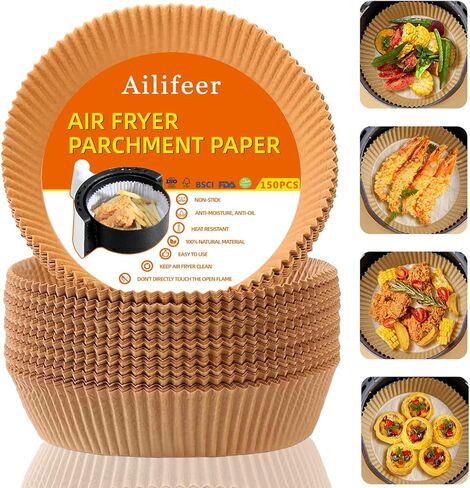 XL 11.5inch Rectangular Air Fryer Liners For Ninja FG551 Foodi Smart XL 6-in-1 Indoor Grill Air Fry Baking Parchment Liners Disposable 100Pcs For Ninja DG551 IG601 Air Fryer Oven Accessories in Kuwait