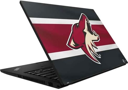 ملصق Skinit للكمبيوتر المحمول متوافق مع Lenovo ThinkPad P14s Gen 2 - تصميم جيرسي NHL Arizona Coyotes المرخص رسميًا in Kuwait
