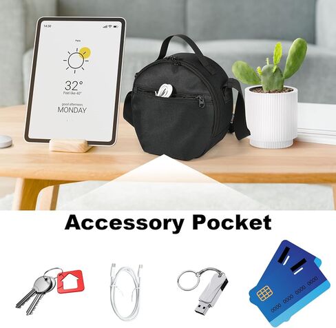 DJ Headphone Case with Adjustable Shoulder Strap Accessory Pocket Storage Bag for Headphone Headset in Kuwait
