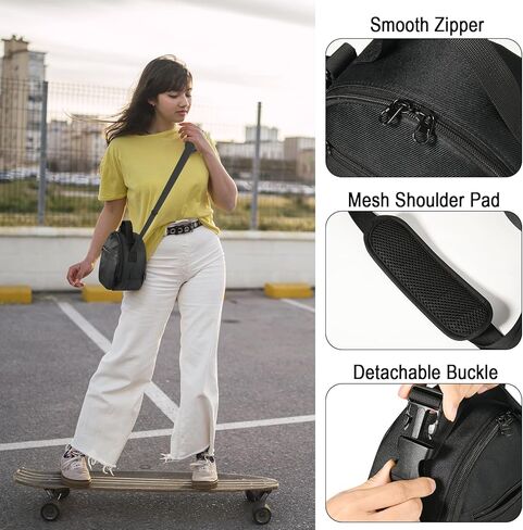 DJ Headphone Case with Adjustable Shoulder Strap Accessory Pocket Storage Bag for Headphone Headset in Kuwait