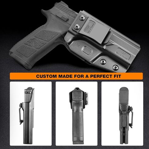 حافظة GUN & FLOWER بوليمر IWB متوافقة مع Beretta APX بالحجم الكامل، حزام داخلي مخفي للحمل ملائم حسب الطلب Beretta APX بالحجم الكامل 9 مم، 40، Adj. غير قادر والاحتفاظ، اليد اليمنى in Kuwait