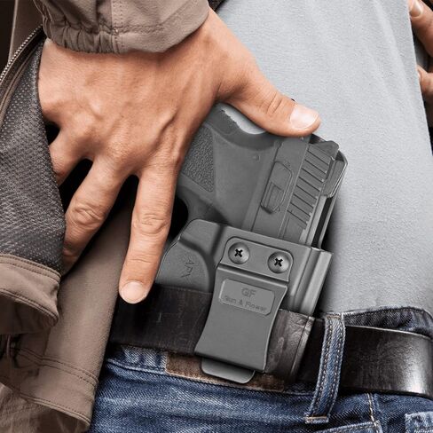 حافظة GUN & FLOWER بوليمر IWB متوافقة مع Beretta APX بالحجم الكامل، حزام داخلي مخفي للحمل ملائم حسب الطلب Beretta APX بالحجم الكامل 9 مم، 40، Adj. غير قادر والاحتفاظ، اليد اليمنى in Kuwait