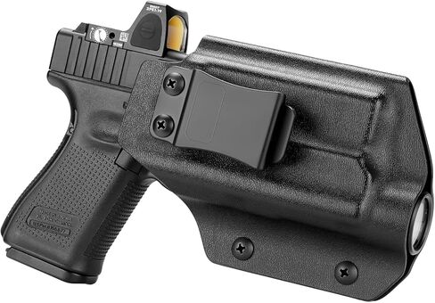 IWB Kydex Holster - Compatible ONLY with Glock 19 / 19X / 26/44 / 45 (Gen 3-5) & Glock 23/32 (Gen 3-4) with TLR1 / TLR-1 HL/TLR-1 HL-X/TLR-1 HP-X Installed, Right-Hand in Kuwait