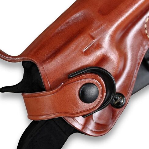 حافظة مسدس مجداف من الجلد من Masc OWB مع حزام الاحتفاظ، تناسب Super Blackhawk .44 Mag Old Style T-Guard (مربع) 7.5 بوصة، رسم اليد اليمنى، بني #1455# in Kuwait