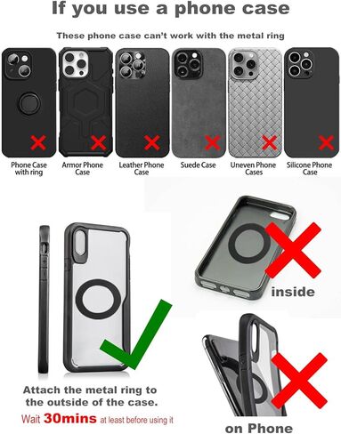 Magnetic Suction car Holder Anti-Skid Non-Drop Simple and Beautiful car Tools Vacuum Magnetic Suction Mobile Phone Holder use Without Leaving Traces (White02) in Kuwait