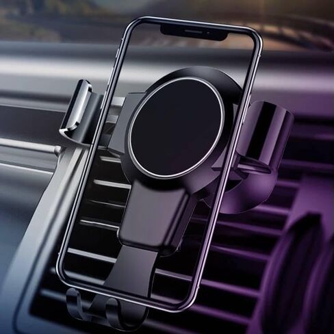 حامل سيارة BoxWave متوافق مع Motorola Razr 2025 - حامل سيارة X-Switch، حامل مثبت على فتحة تهوية الهواء بسيط - أسود غامق in Kuwait