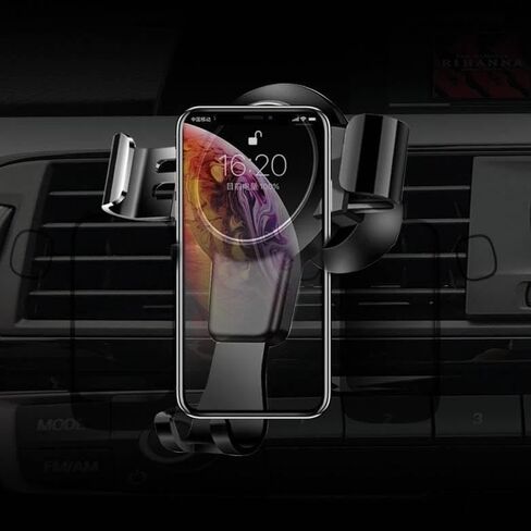 حامل سيارة BoxWave متوافق مع Motorola Razr 2025 - حامل سيارة X-Switch، حامل مثبت على فتحة تهوية الهواء بسيط - أسود غامق in Kuwait