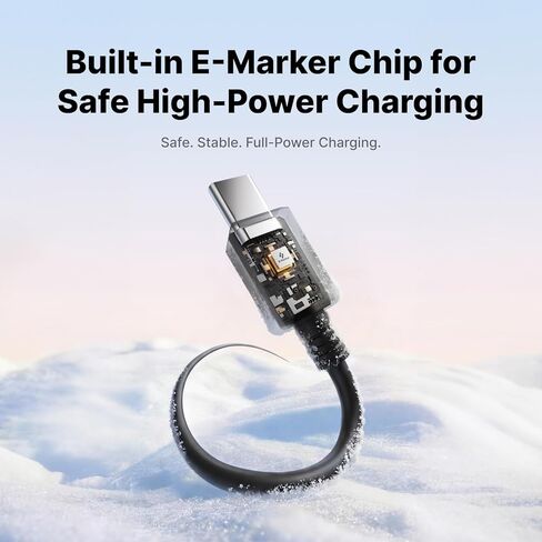 sharge USB C to USB C Cable, 60W Fast Charging Cord, Ultra-Durable Fast Charging for iPhone 17 Series, MacBook, Galaxy S24 in Saudi Arabia