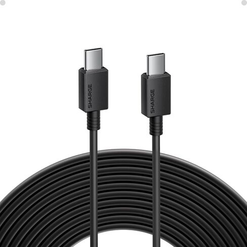 sharge USB C to USB C Cable, 60W Fast Charging Cord, Ultra-Durable Fast Charging for iPhone 17 Series, MacBook, Galaxy S24 in Saudi Arabia