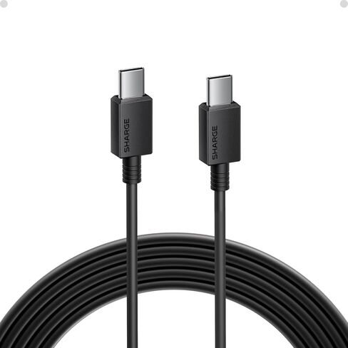 sharge USB C to USB C Cable, 60W Fast Charging Cord, Ultra-Durable Fast Charging for iPhone 17 Series, MacBook, Galaxy S24 in Saudi Arabia