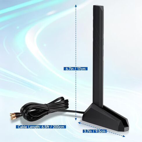 هوائي اللوحة الأم Eightwood WiFi 7 للألعاب، هوائي قاعدة مغناطيسي ثلاثي الموجات مع موصل ضغط لـ ASUS ROG Strix، TUF Gaming، ROG Crosshair، ProArt، Prime Series WiFi 7 اللوحات الأم in Kuwait